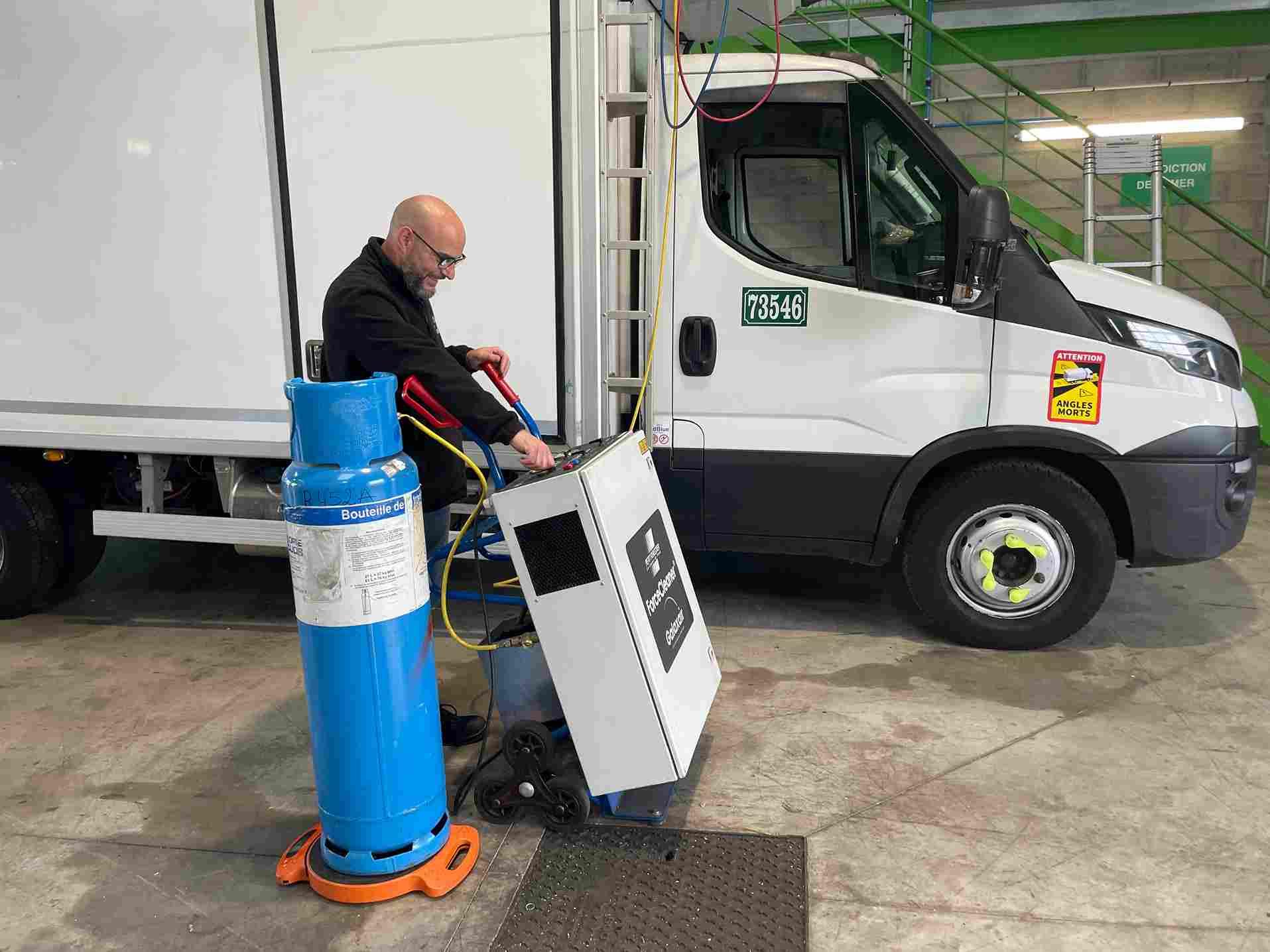 Opération de recyclage et de stockage via une machine dédiée