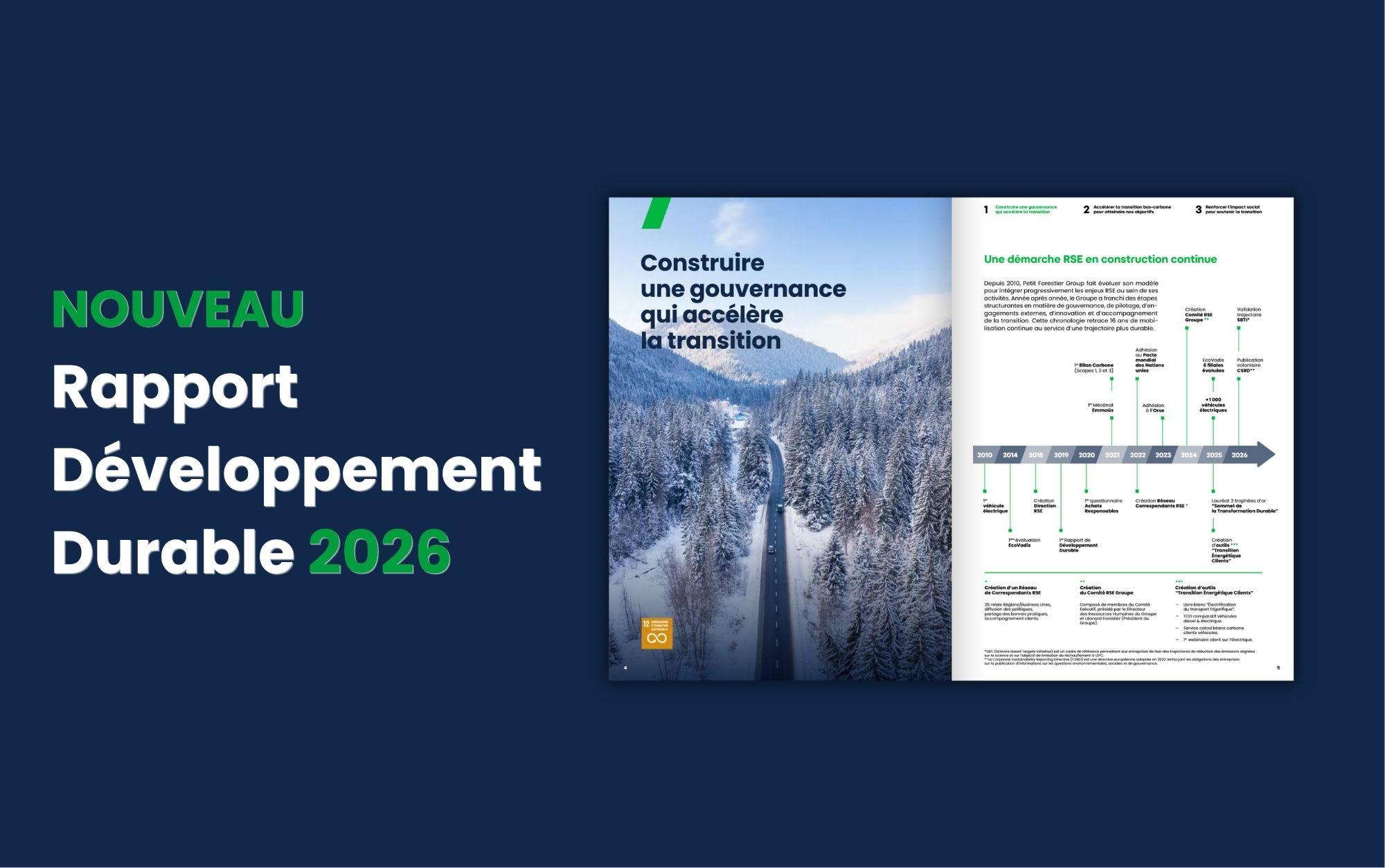 Rapport D&eacute;veloppement Durable 2026